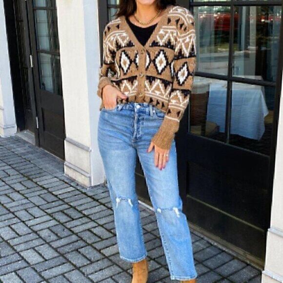 BB Dakota Steve Madden Spice of life  button up cardigan sweater S - Picture 6 of 14